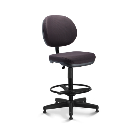 Cavaletti Stilo - Executiva Stool / Suporte do Encosto L2048 / Base em Aço com Capa e Aro