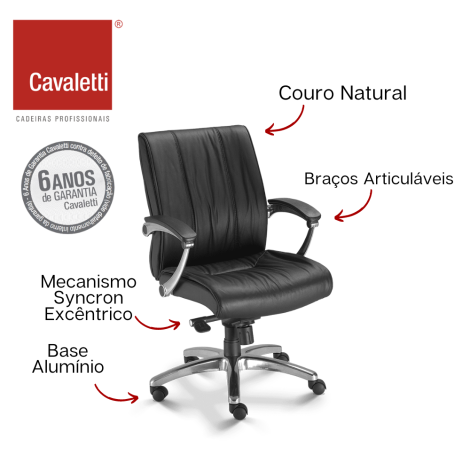 Cavaletti Prime - Diretor Giratória / Syncron Excêntrico / Braços Articuláveis / Base Alumínio